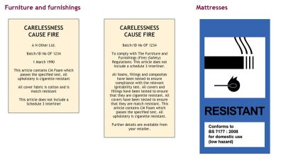 Guidance about Fire Safety Labels for Furniture